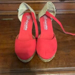 Viscata Barcelona wedges red